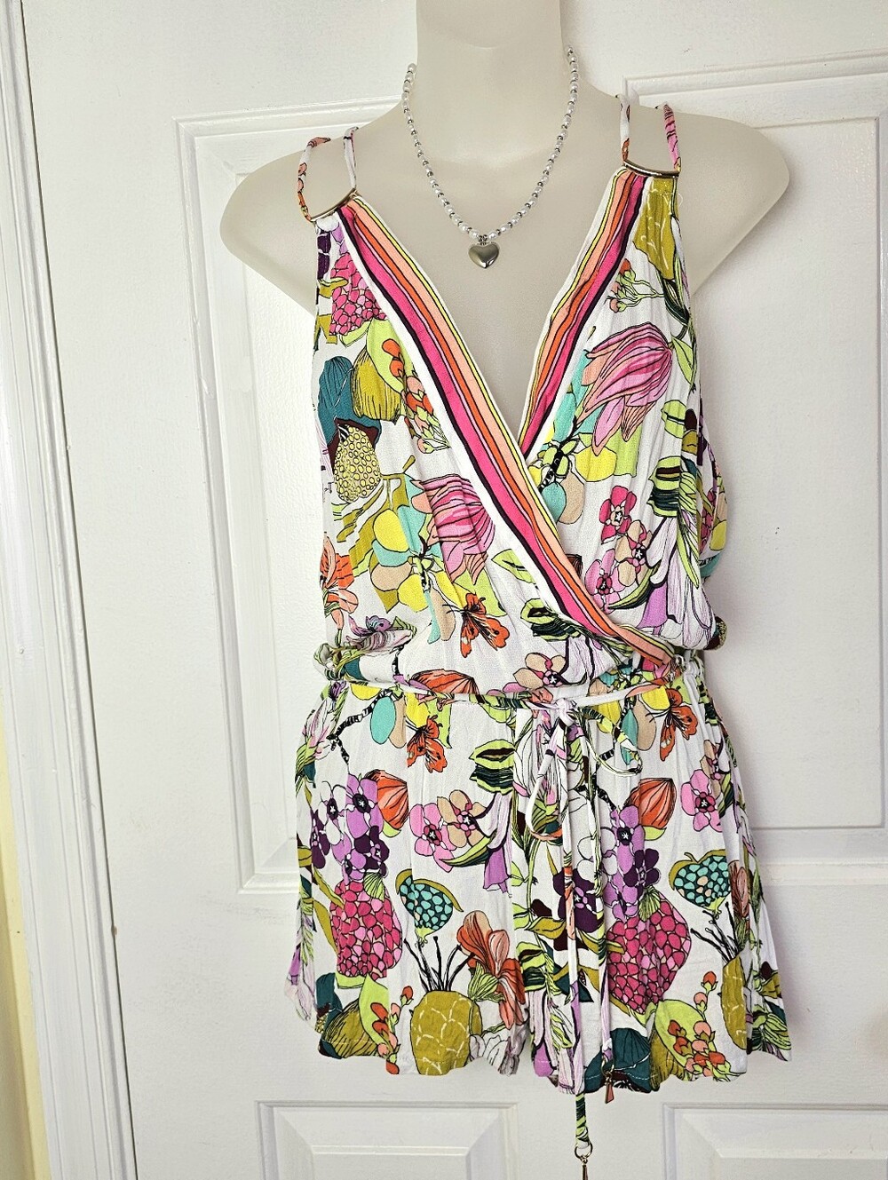 Trina Turk Floral Bloom Suplice Romper
